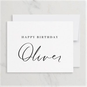 Custom Birthday Card, Personalized Birthday Card, Birthday Card, Birthday Card With Name, Folded A2 Card