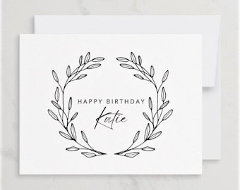 Custom Birthday Card, Personalized Birthday Card, Birthday Card, Birthday Card With Name, Folded A2 Card