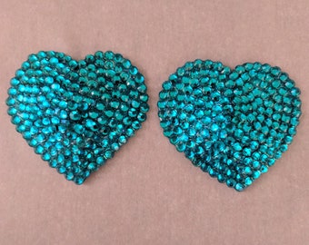 Rhinestoned Heart Pasties