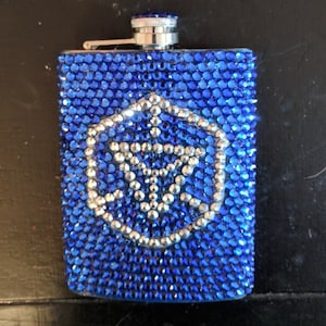 Frasco com strass de resistência ao ingresso