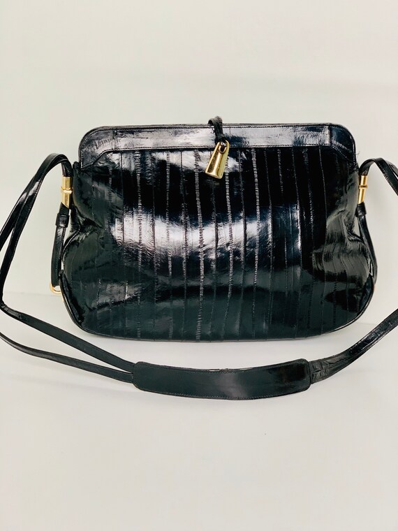 Black Basket Weave Eel & Lizard Authentic Genuine Real main image 0