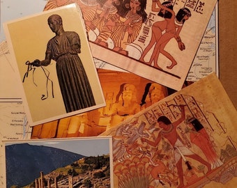 Vintage EGYPT Travel Ephemera Unique Craft Packets 1960s-80s
