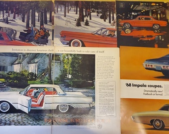 1960s LIFE Magazine Truck Auto Ads Full Pages for Junk Journal Scrapbook Art+ Pop Groovy Style