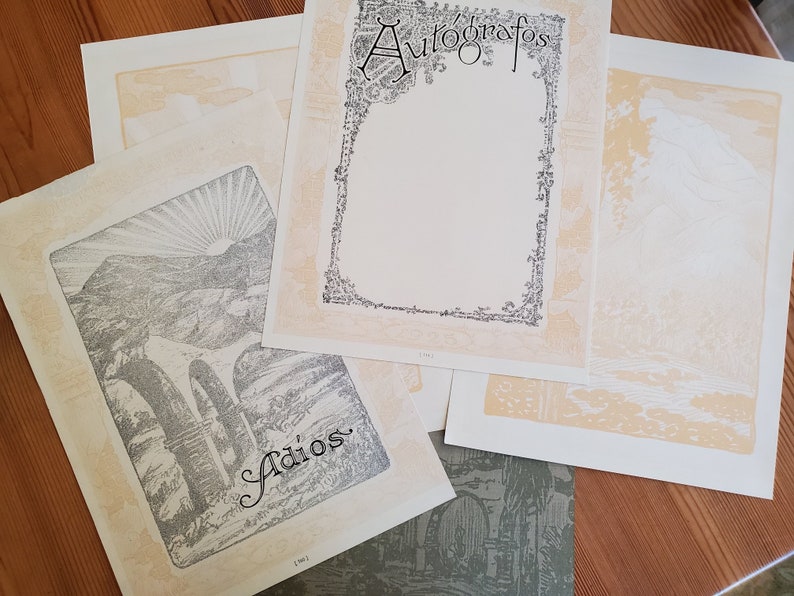 Design Scrapbook Art Illustration Ephemera for Junk Journal 1925 CA Rancho Graphics