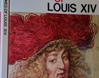 Vinyl Book Cover Life & Times of Louis XIV Portraits of Greatness Series (Empty) for Junk Journal, Scrapbook, Albums, Upcycle