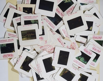VINTAGE 35MM Original Color Slides 1960s - 1980s - RANDOM LOT of 100 - Americana, Vacation, European Travel - One of A Kind
