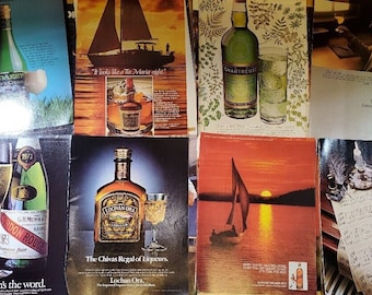 1980s Magazine Boozy Ads 'Let's Have a Toast' Alcohol Booze Ads for Junk Journal, Scrapbook, Framing, Art+ Decadent Decade