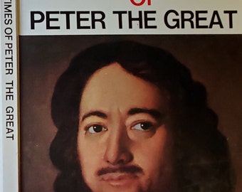 Vinyl Book Cover Life & Times of PETER the GREAT Portraits of Greatness Series (Empty) for Junk Journal, Scrapbook, Albums, Upcycle