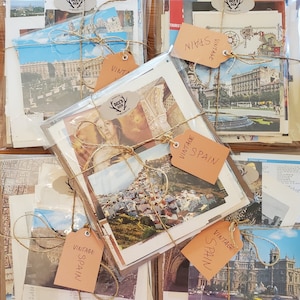 Vintage Spanish Travel Ephemera+, Junk Journal, Unique Craft Packets