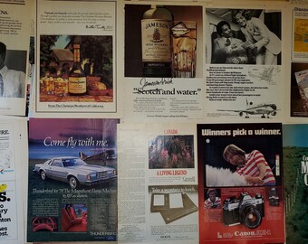 1970s Magazine Editorial Content Illustrations Pictorial Pages Ads for Junk Journal Scrapbook Art+ Pop Groovy Style Time Newsweek