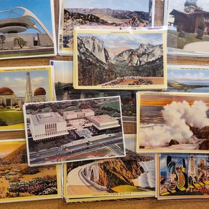 Vintage Postcard Images of California and the West for Junk Journal, Scrapbook, Framing, Art, Custom Stationery and Greeting Cards