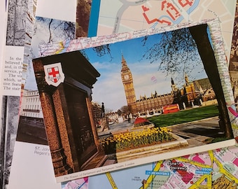 Vintage UNITED KINGDOM Travel Ephemera Unique Craft Packets 1960s-80s - Use to Design, Decorate, Create, Memorialize