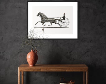 Horse and Jockey (19th century weathervane)