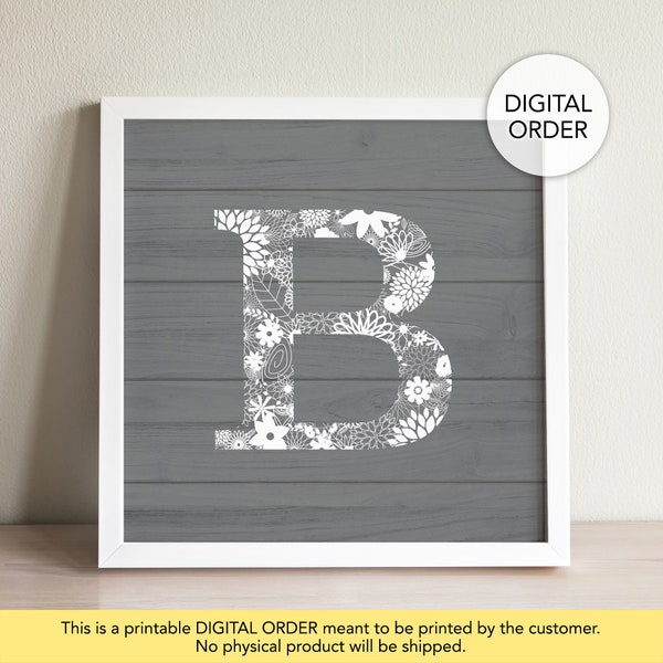 Letter B Poster - Etsy