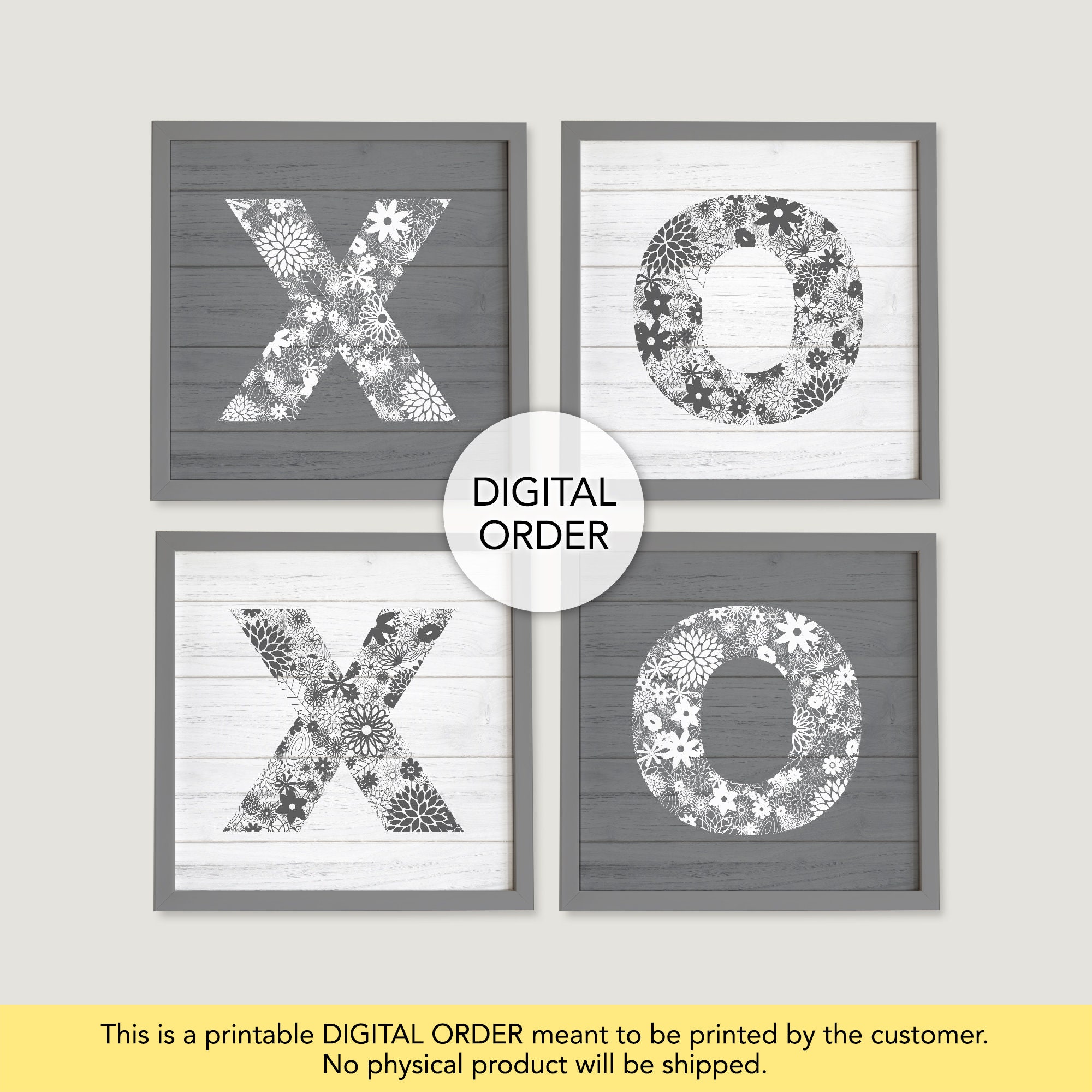 XOXO Wall Art XOXO Print Wall Decor Instant Download Etsy