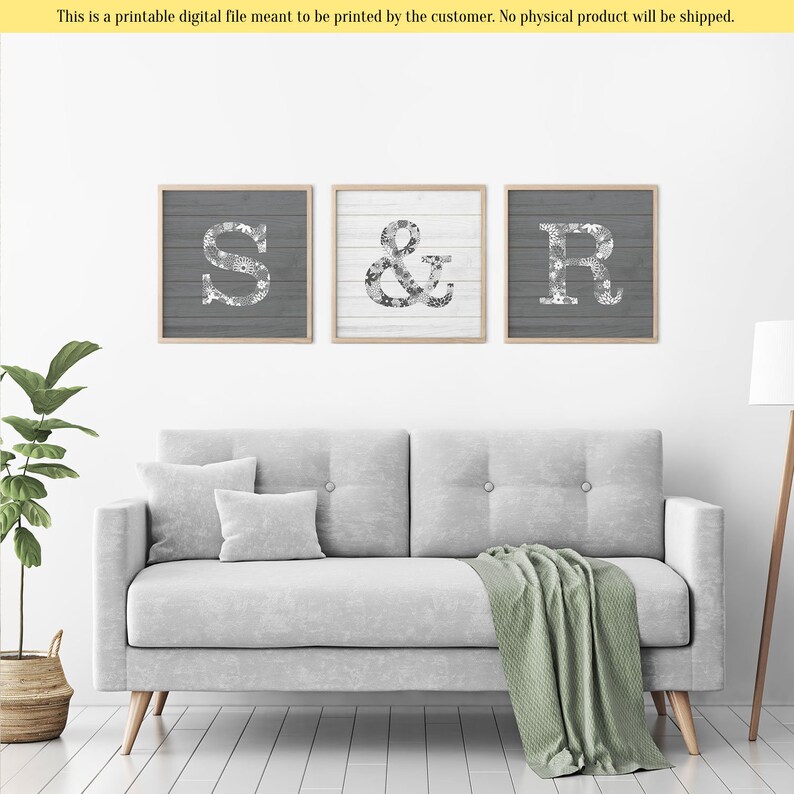 Initial Wall Decor Initial Sign Letters for Wall Decor Etsy