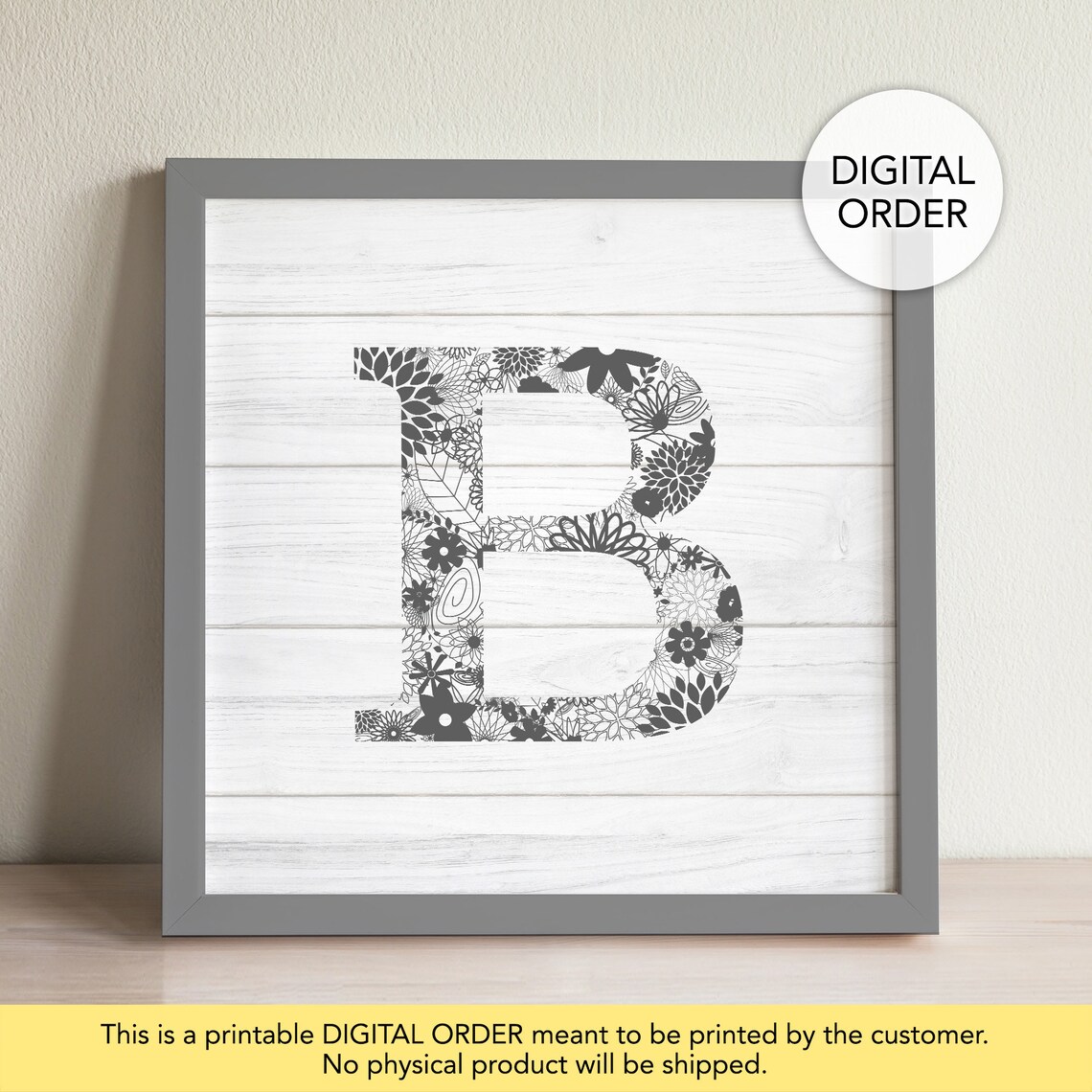 Letter B Wall Decor Letter B Letter B Print Letter B Etsy