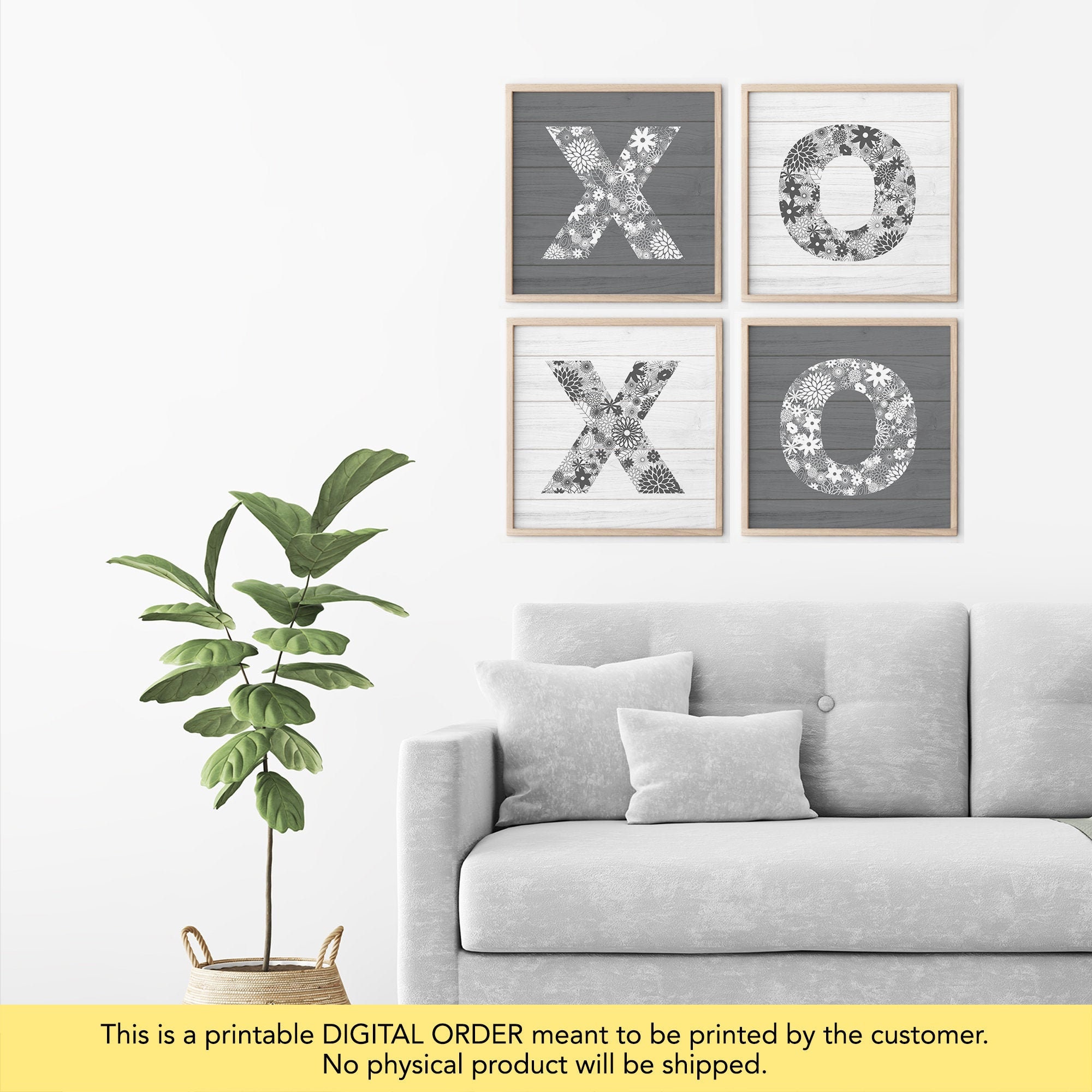 XOXO Wandkunst, XOXO Print, Wanddeko, sofortiger Download, Schlafzimmer Dekor, Umarmungen und Küsse Kunst, Liebe druckbare Zeichen, XO, digitale Typografie