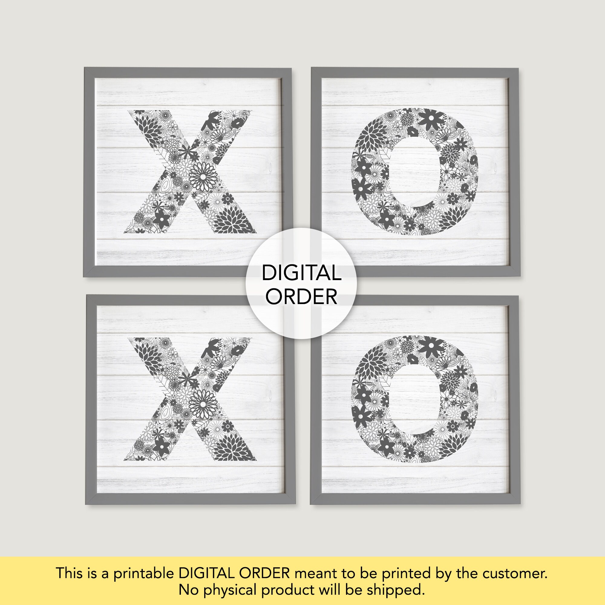 XOXO Wall Art XOXO Print Wall Decor Instant Download Etsy