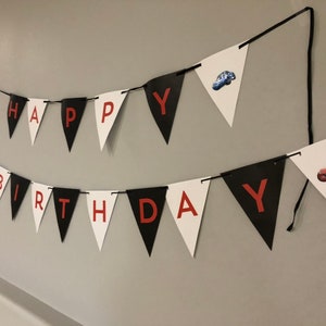 Cars birthday banner