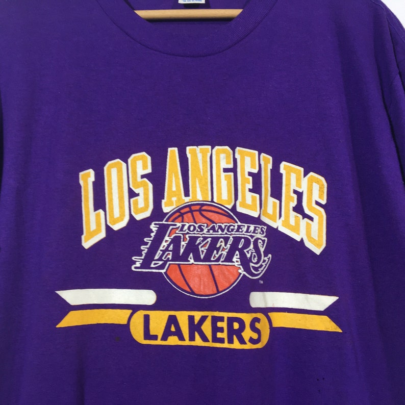 Vintage 80s Purple Los Angeles Lakers Champion Nba Basketball | Etsy