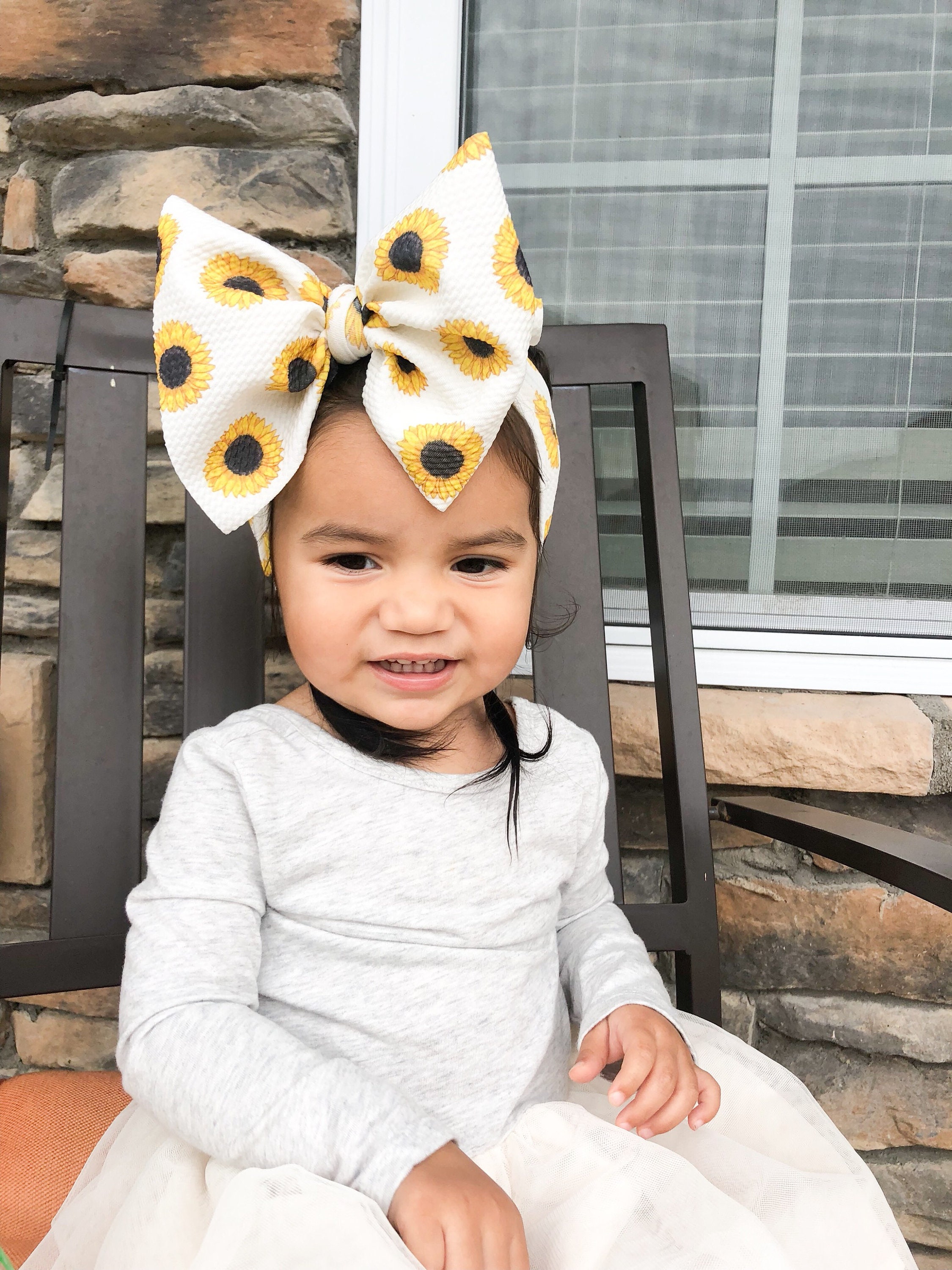 Sunflower Baby Head Wraps head wrap baby girl head wraps Etsy