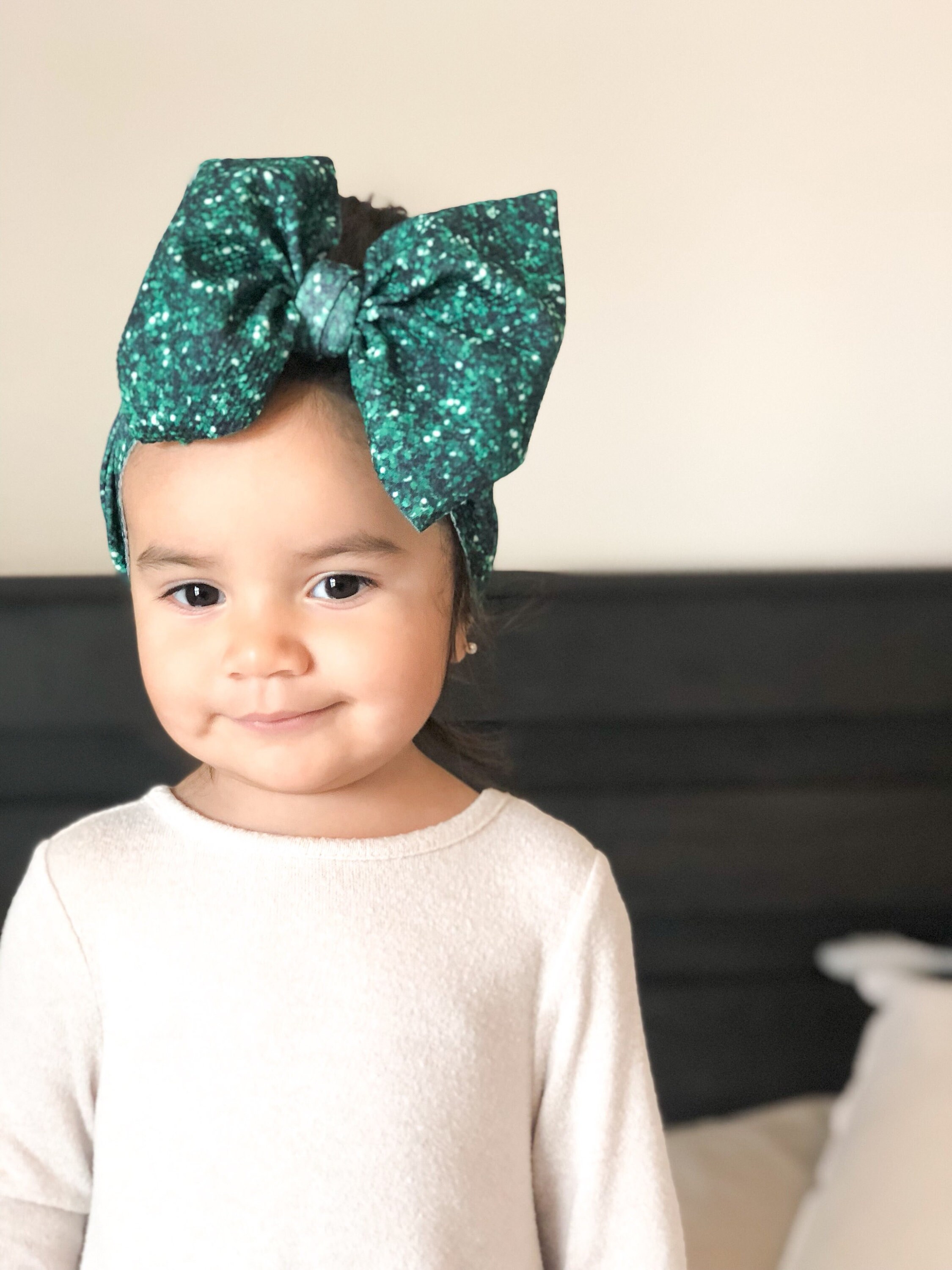 Christmas green Baby Head Wraps glitter head wrap baby girl Etsy