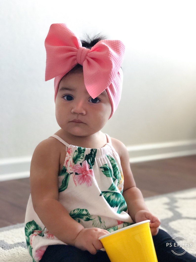 One year old milestone Baby Head Wraps head wrap baby girl Etsy