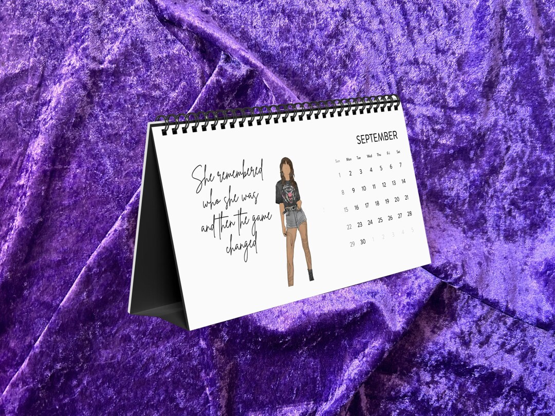 2025 Positivity Calendar for Women, Empowerment Calendar With Quotes