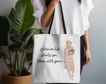 Bloom with Grace Tote bag