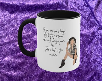 Women empowerment coffee mug, She is me, Girl power, Female coffee cup, for her, encouraging gift for friend, Empowered woman mother sister