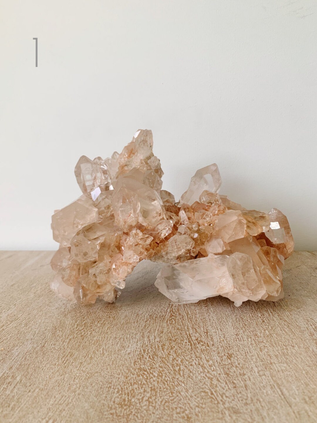Large Pink Himalayan Quartz Samadhi Cluster, Raw Himalayan Quartz