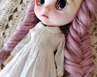 very elegant  blythe dress, Clothes Blythe, Pullip dress,blythe dress , blythe outfit , Pullip outfit, handmade dress, vintage dress,