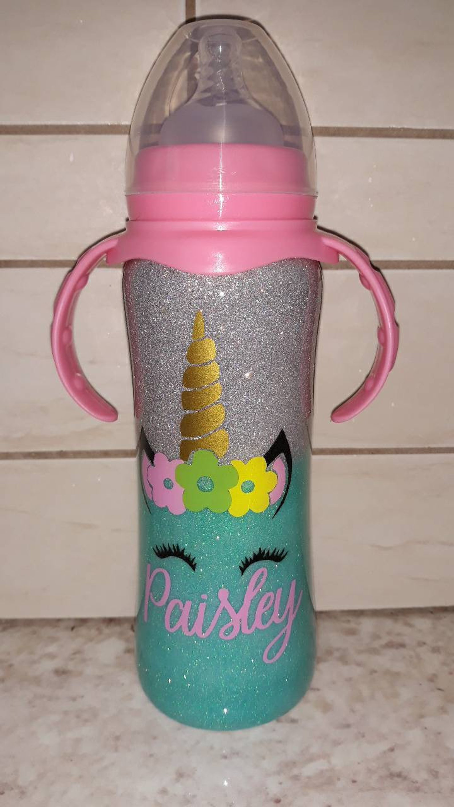Unicorn Baby Bottle Etsy