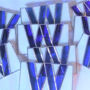 Stained glass Cubs &quot;W&quot; medium size