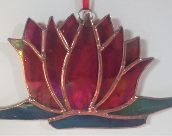 Stained glass lily