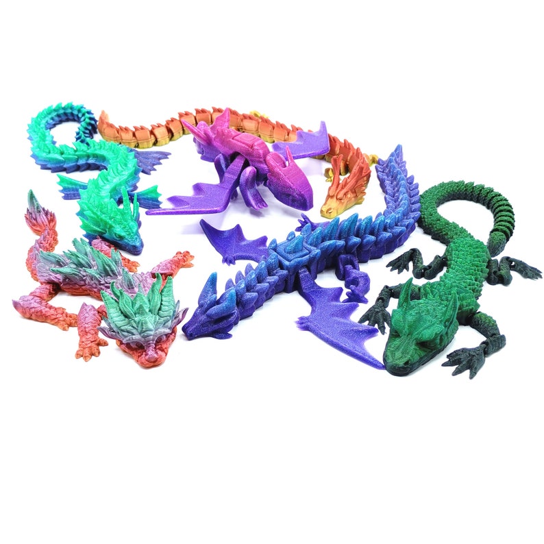 Toothless Night Fury Dragon Flexi Articulado Fidget Sensorial - Etsy España