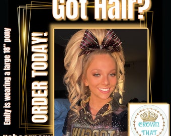 CrownThat “Cheer Ponytails for your Cheer Princess”! Don’t let your favorite cheerleader hit the mat without her CROWN! Let us Crown That!