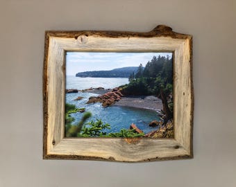 live edge wood picture frame rustic decor wall hangings home decor 8x10