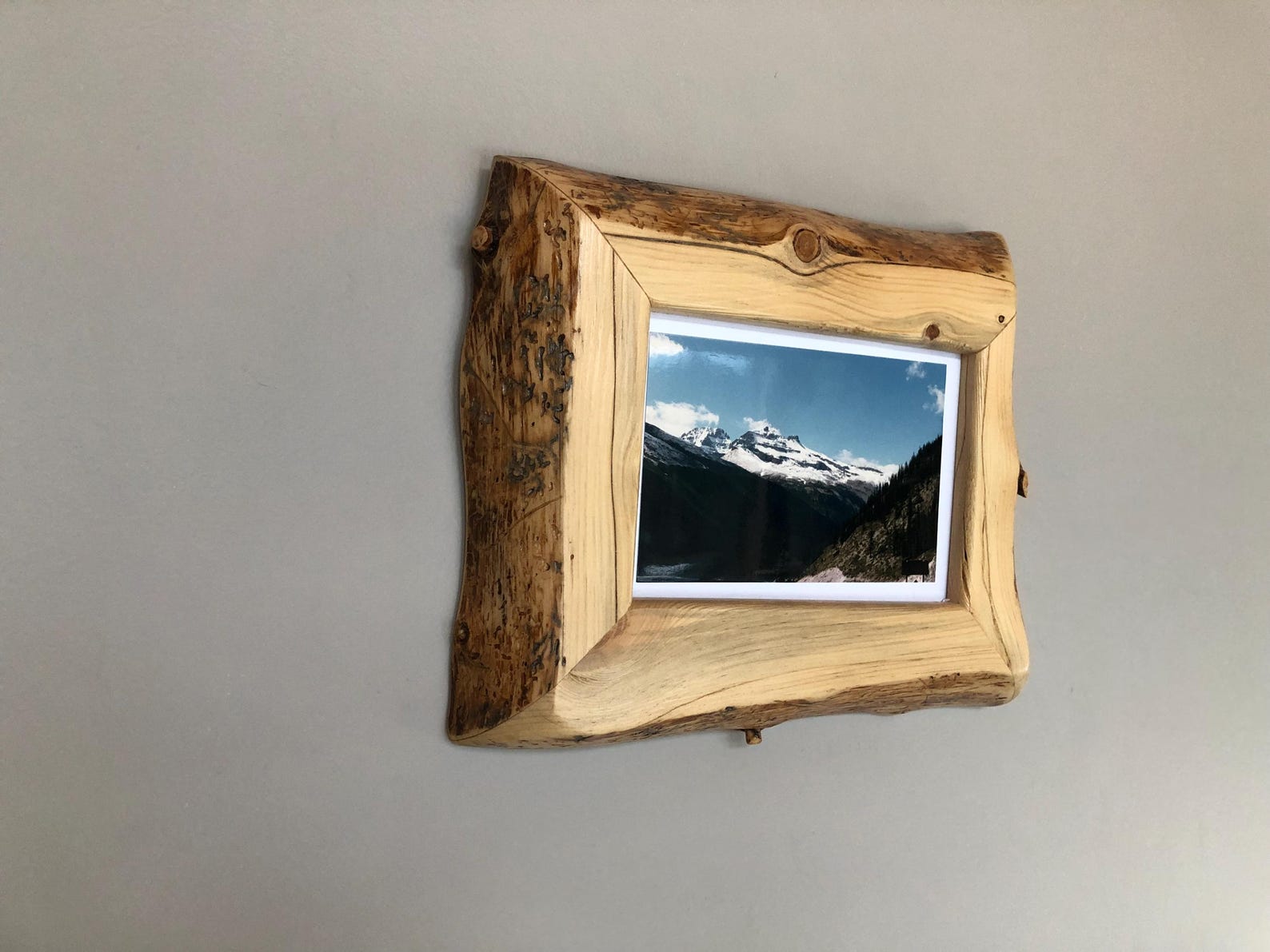 Live Edge Wood Picture Frame ,rustic Frame, Home Decor 5x7 Inch - Etsy