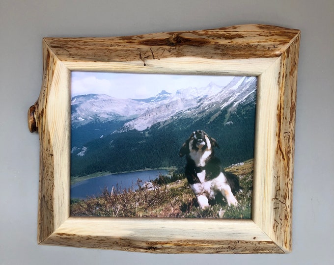 8x10 Live Edge Picture Frame Handmade Rustic Decor Wall Etsy
