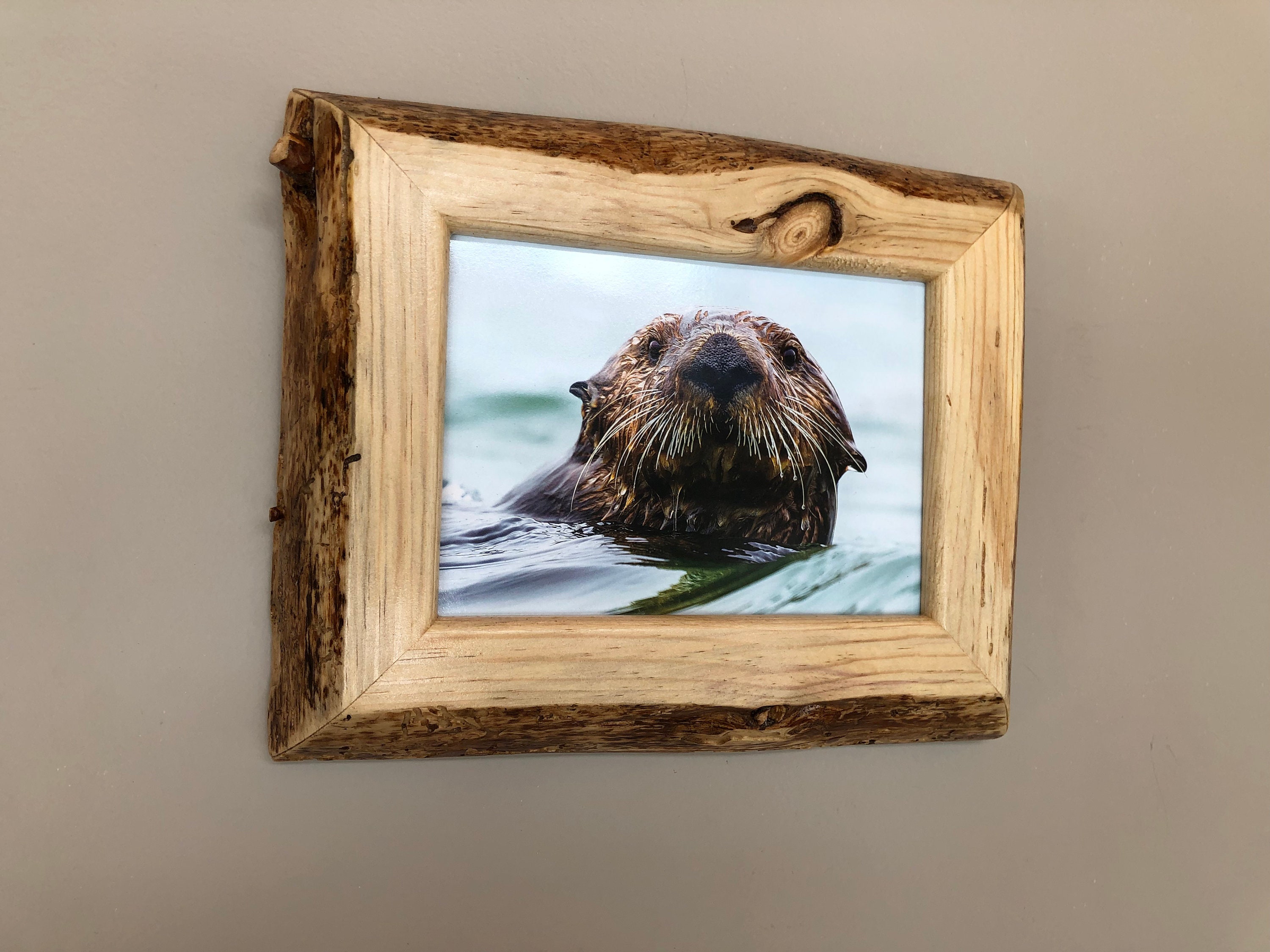 Live Edge Wood Picture Frame rustic Frame Home Decor 5x7 - Etsy
