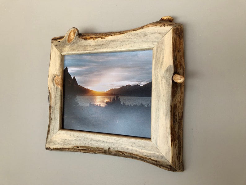 8x10 Live Edge Picture Frame Handmade Rustic Decor Wall Etsy