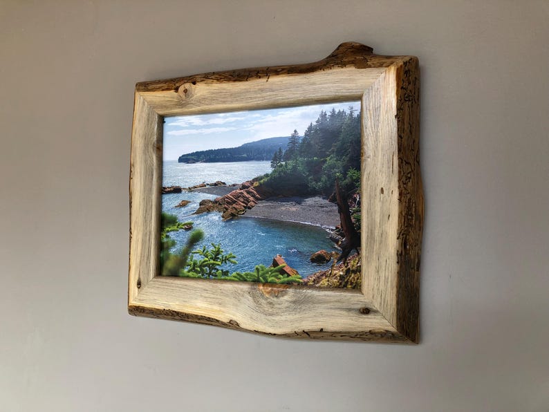 Live Edge Wood Picture Frame Rustic Decor Wall Hangings Home Decor 8x10 ...