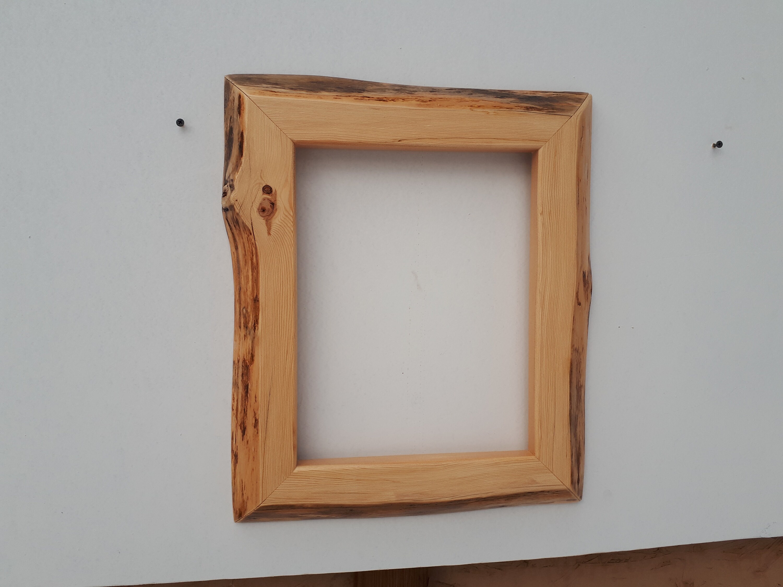 Live Edge Wood Picture Frame Home DecorRustic frame Wall Etsy