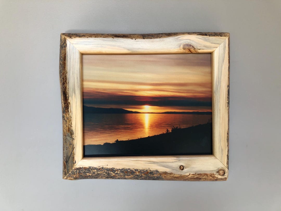 Live Edge Wood Picture Frame, Home Decor,rustic Frame, Wall Decor 8x10 ...