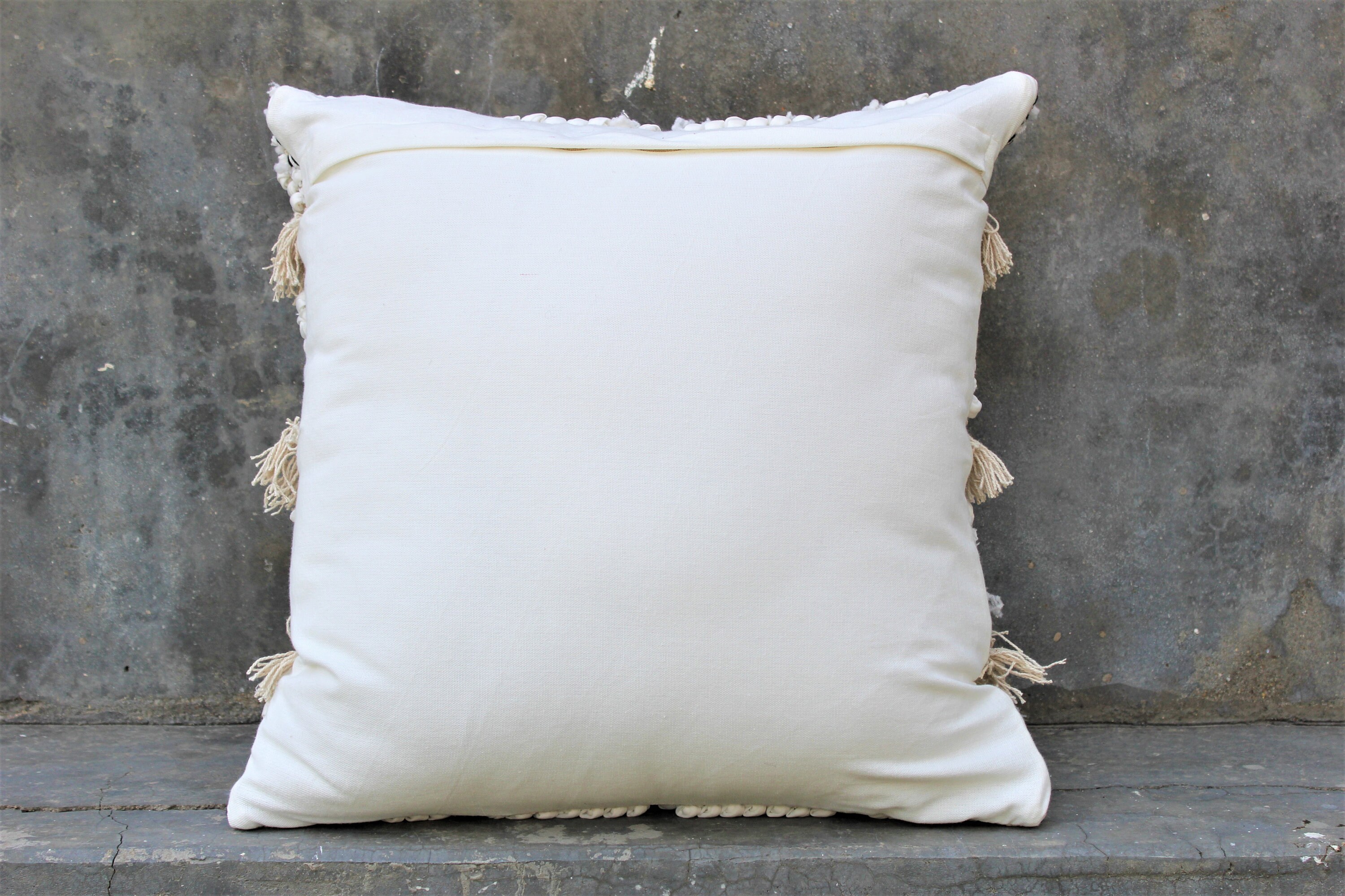 White & Ivory Handwoven Pillow Cover 20X20 Pillow Cover Sofa Etsy