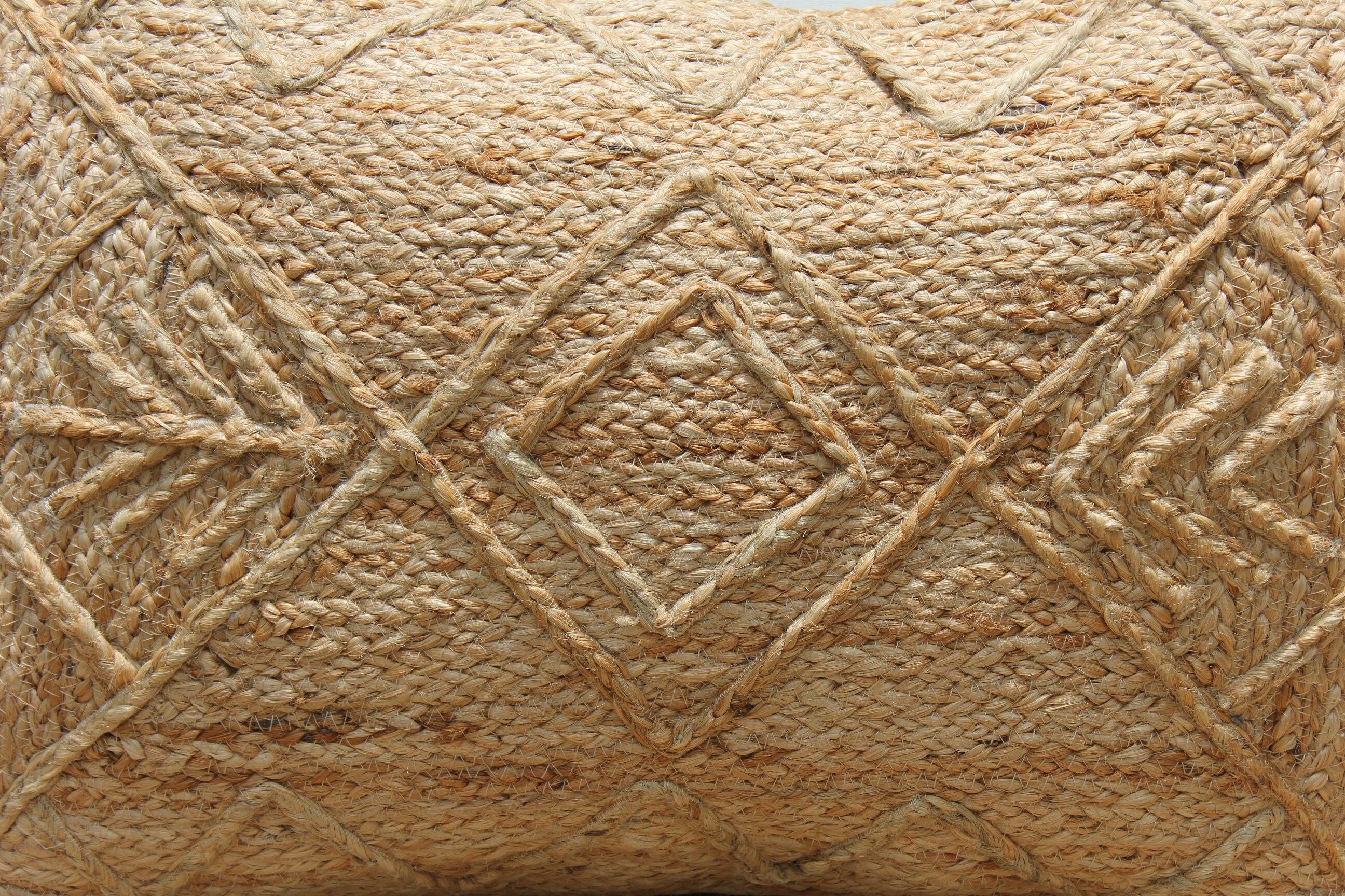 Handmade Braided Natural Jute Pillow Cover 16 X 24 bedding Etsy