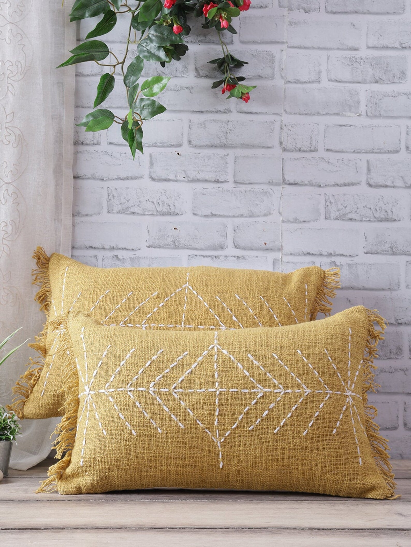 Beautiful Mustard color 12 X 20 Lumbar Cushion Cover with Etsy