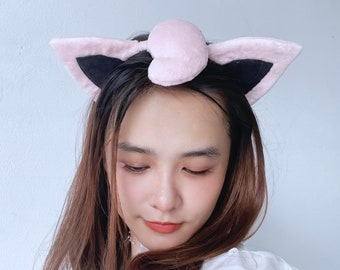 Pink Cat Ear Headband - Adult & Kids Costume Headwear